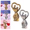 Couple Figurine Statue Art Crafts Lovers Sculpture Valentine's Day Ornament for Cabinet
