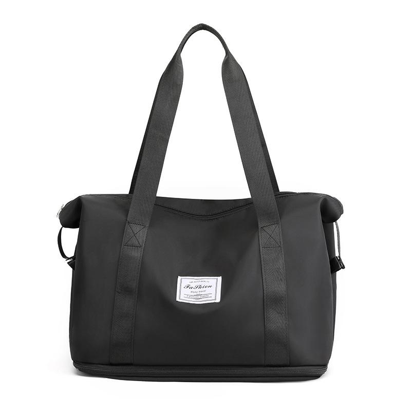 Short-Distance Sports Fitness Bag Wet And Dry Separation Travel Bag Foldable Handbag Boarding Bag Outdoor Luggage Storage Bag