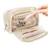 Large Capacity Pencil Bag Aesthetic School Case Korean Stationery Holder Bag Children Pen Case Boys Girl Students School Supplies
