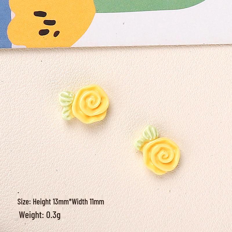 Cartoon DIY Resin Flower Accessories for Jewelry, Hair Clips, and Phone Cases