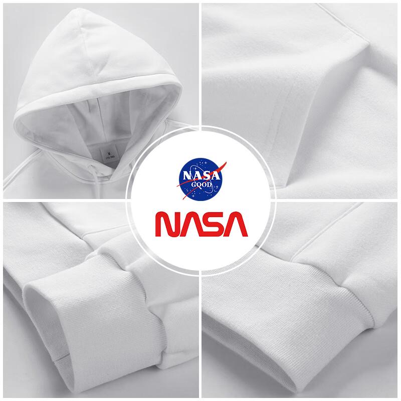 NASA GOOD Men's Solid Color Hooded Sweatshirt