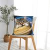 Funny Space Planet Kitten Pillow Case Soft Pillow Cover Cute Funny Cushion Cover For Wedding Party Home Decor