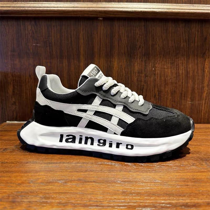 Neue Forrest Gump Schuhe Plateau-Erhöhungsschuhe Frühling und Sommer Atmungsaktiv und bequem Sport und Freizeit Papa-Schuhe