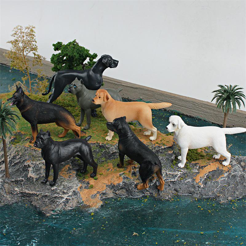 Shepherd Dog, Rottweiler & Great Dane Simulation Toy Models for Kids
