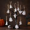 24PCS Ghost Venue Layout Halloween Ornament Hangable Ghost Felt Pendant  for Car Interior Ornament