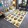 Animal-Themed Alphabet Carpet Suitable As a Non-slip Mat for the Living Room or Bedroom Sofa