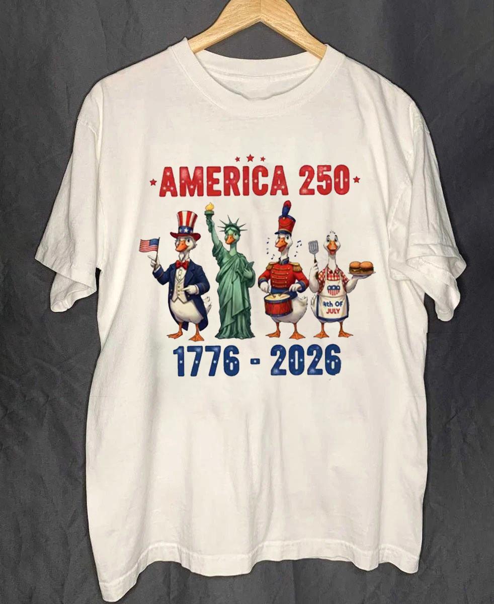 Rare USA 250th Anniversary 1776-2026 White Colour S to 5XL Shirt SN619 M