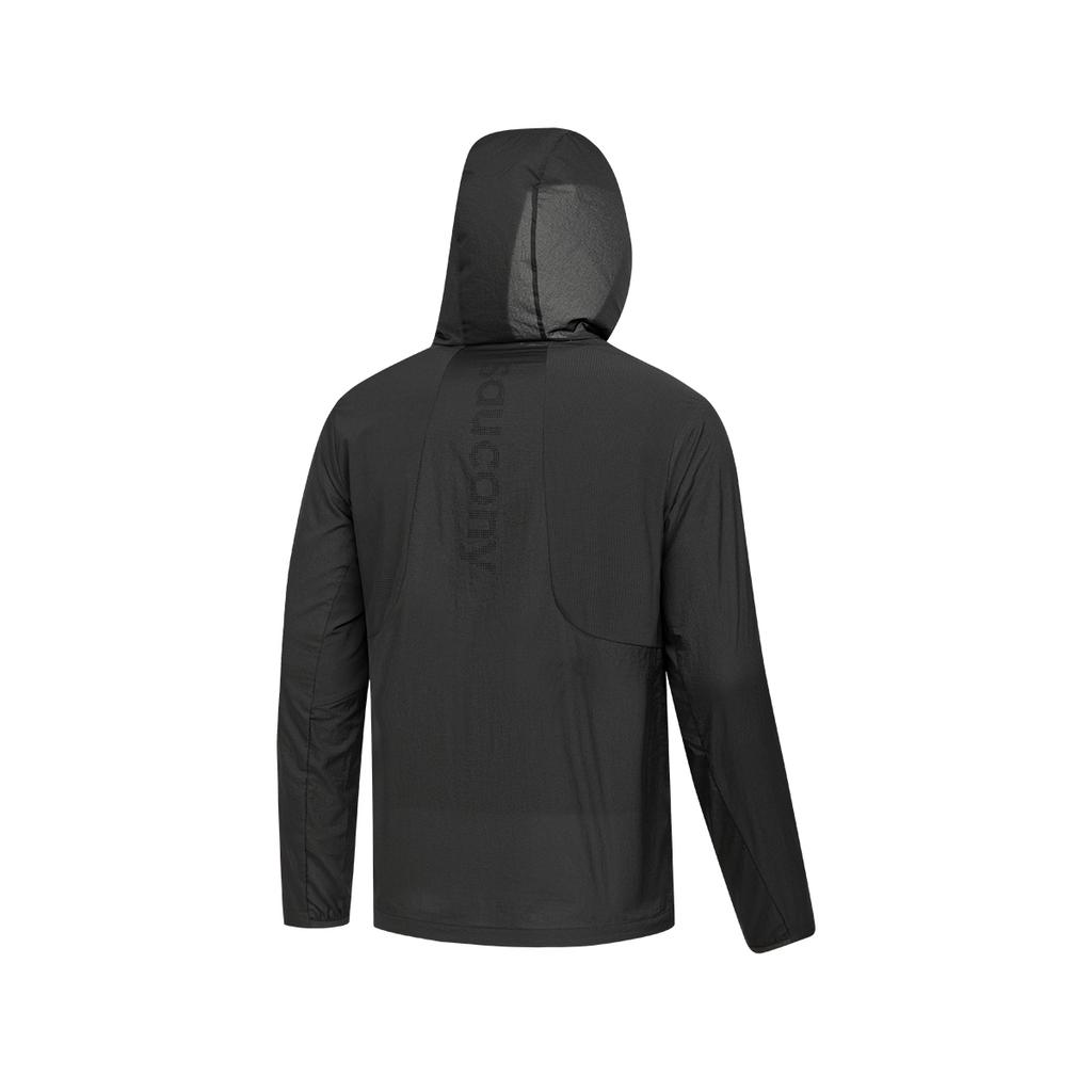 Saucony Zip-Up Hooded Long Sleeve Jacket Men jackets SA2269WJ31L-BK001