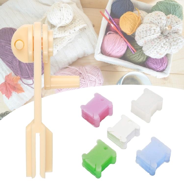 Practical Floss Bobbins with Floss Winder Embroidery Thread Bobbins Embroidery Thread Holder for Crafting