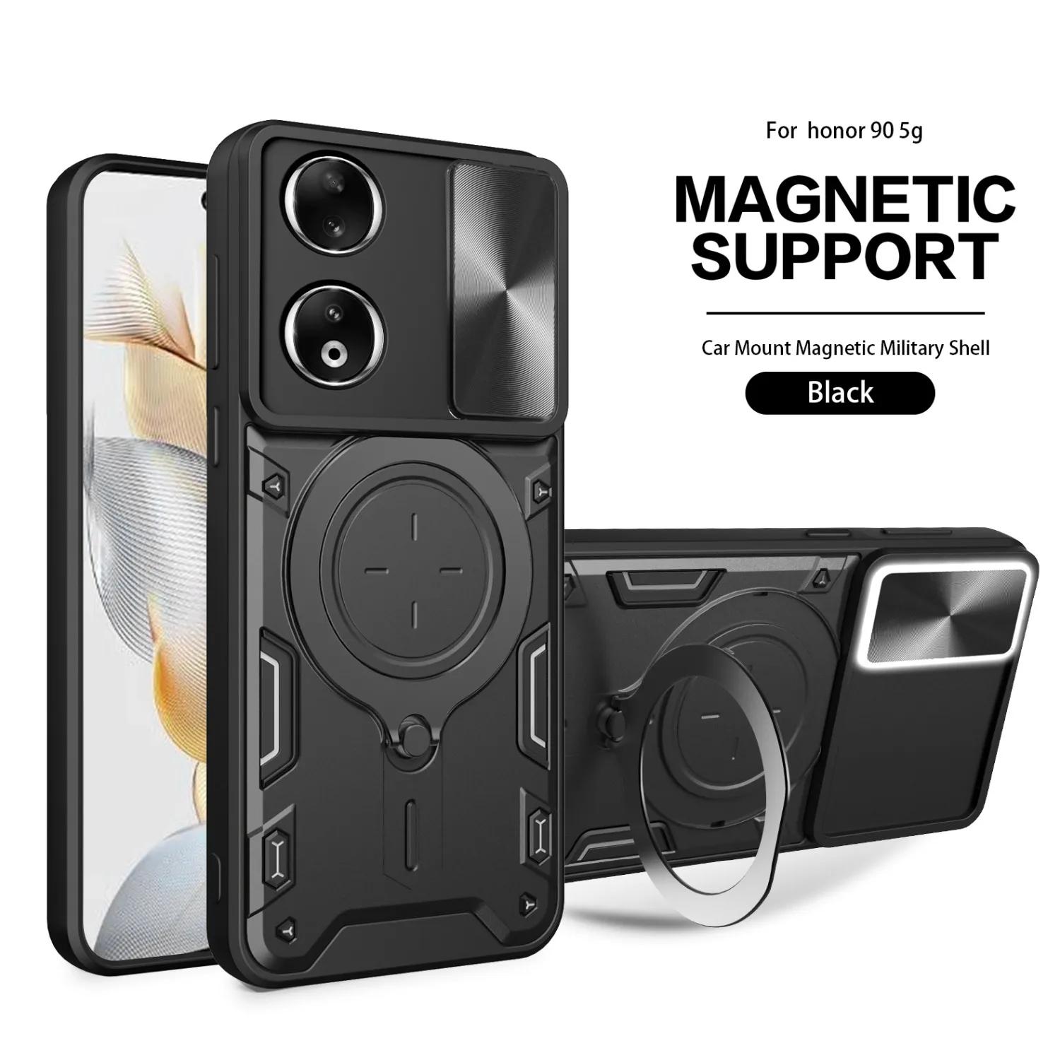 

Бронированный магнитный чехол для OPPO Realme C67 C51 4G 11 11X Narzo60X 5G RENO 11 PRO 11 5G A79 5G A38 4G, кольцевой держатель для объектива, защитный чехол