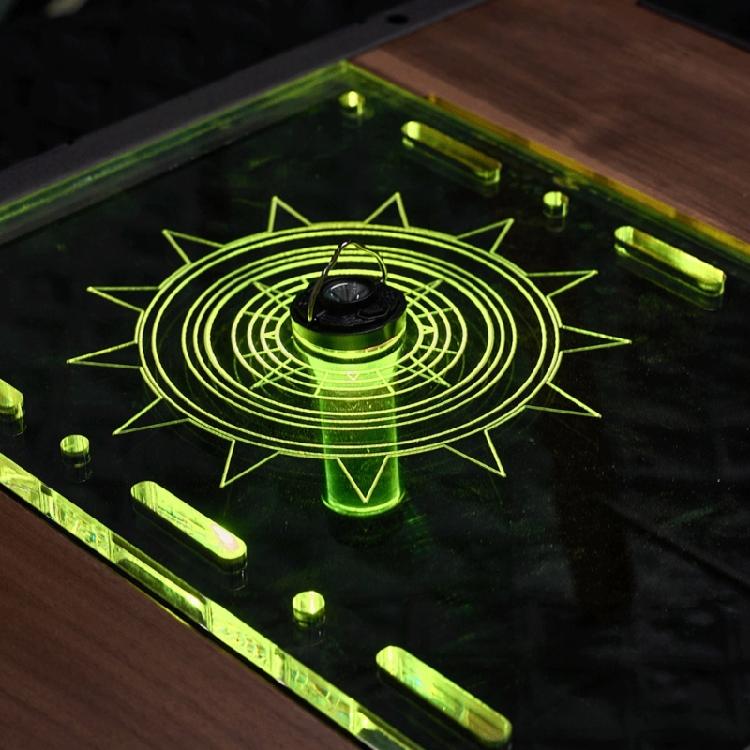 Camping Table Extension Panel Acrylic Clear Table Board Portable Clear IGT Table Board for Camping Light Enduring