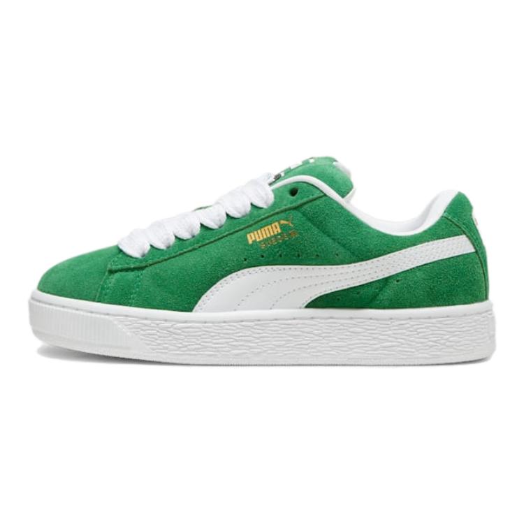 Puma Suede XL Big Kid Archive Green Kids Sneakers White 396577-12