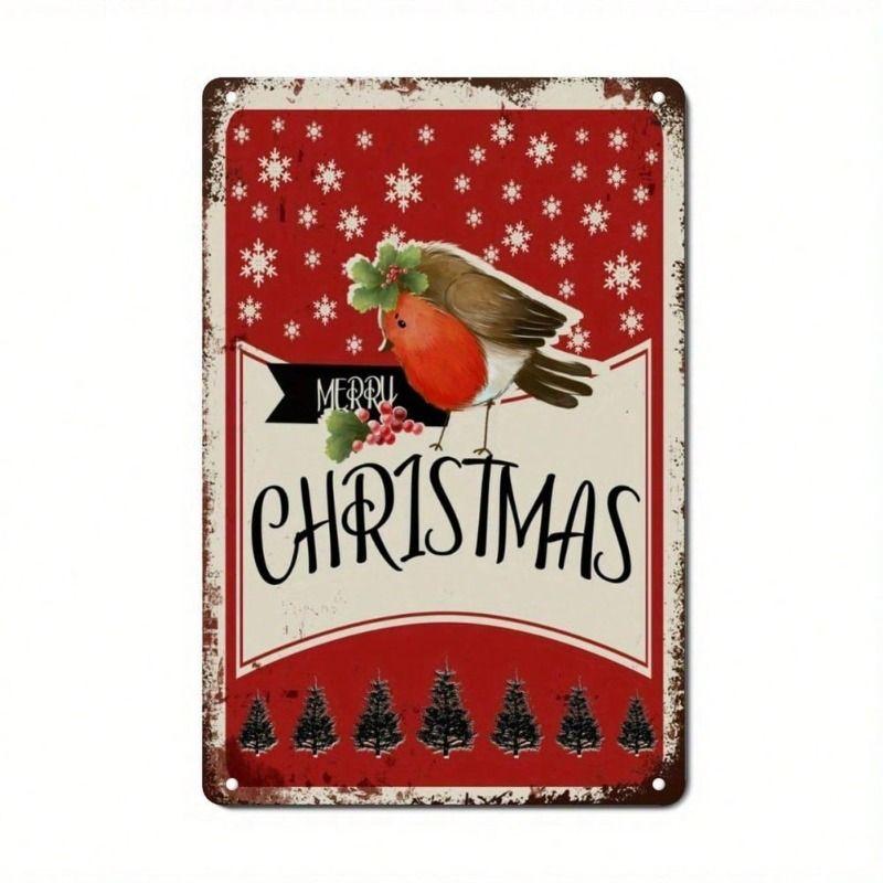 Retro Funny Theme Tin Paintings for Living Room Bedroom Kitchen Wall Decor