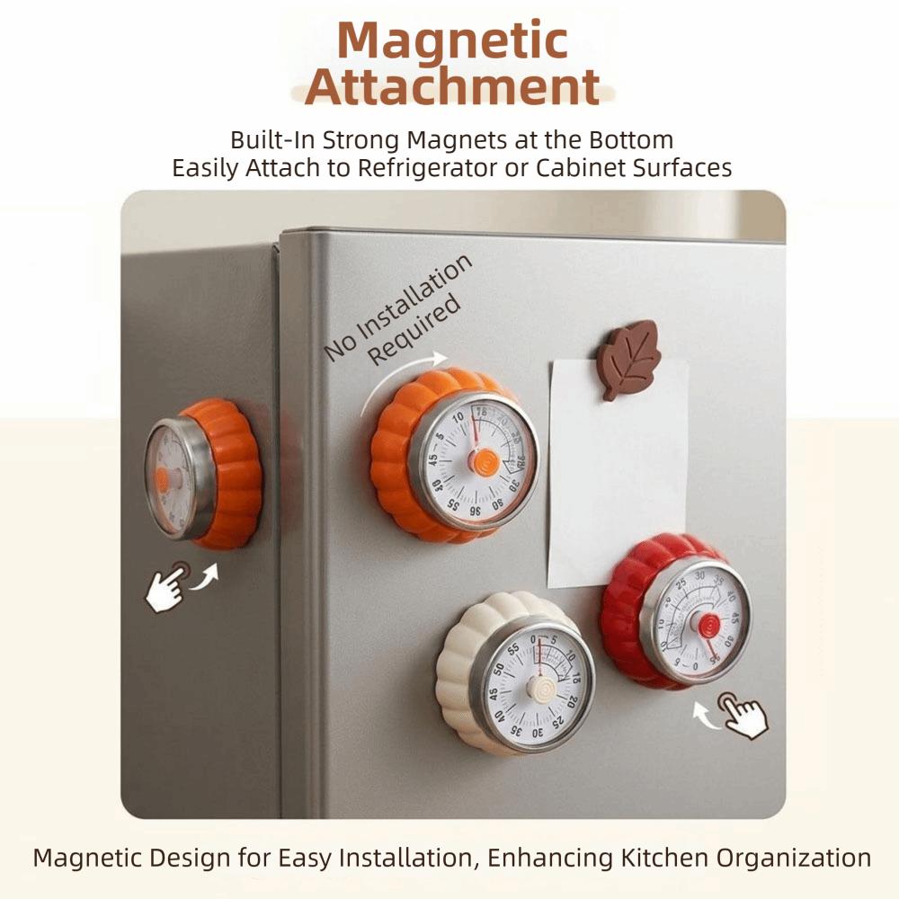 Mechanical Timer Mechanical Kitchen Timer Visual Display Magnetic Timer Kitchen Desk Timer Office