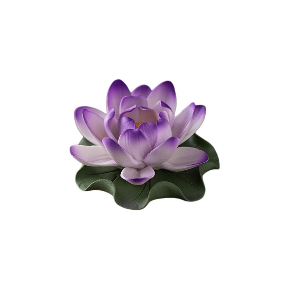 Zen Chinese Style Lotus Tabletop Incense Base Sleep Aid Lotus Censer Holder For Household Aroma