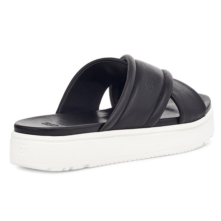 UGG Rubber Sole Slide Slippers Women's Black 1128635-BLLE