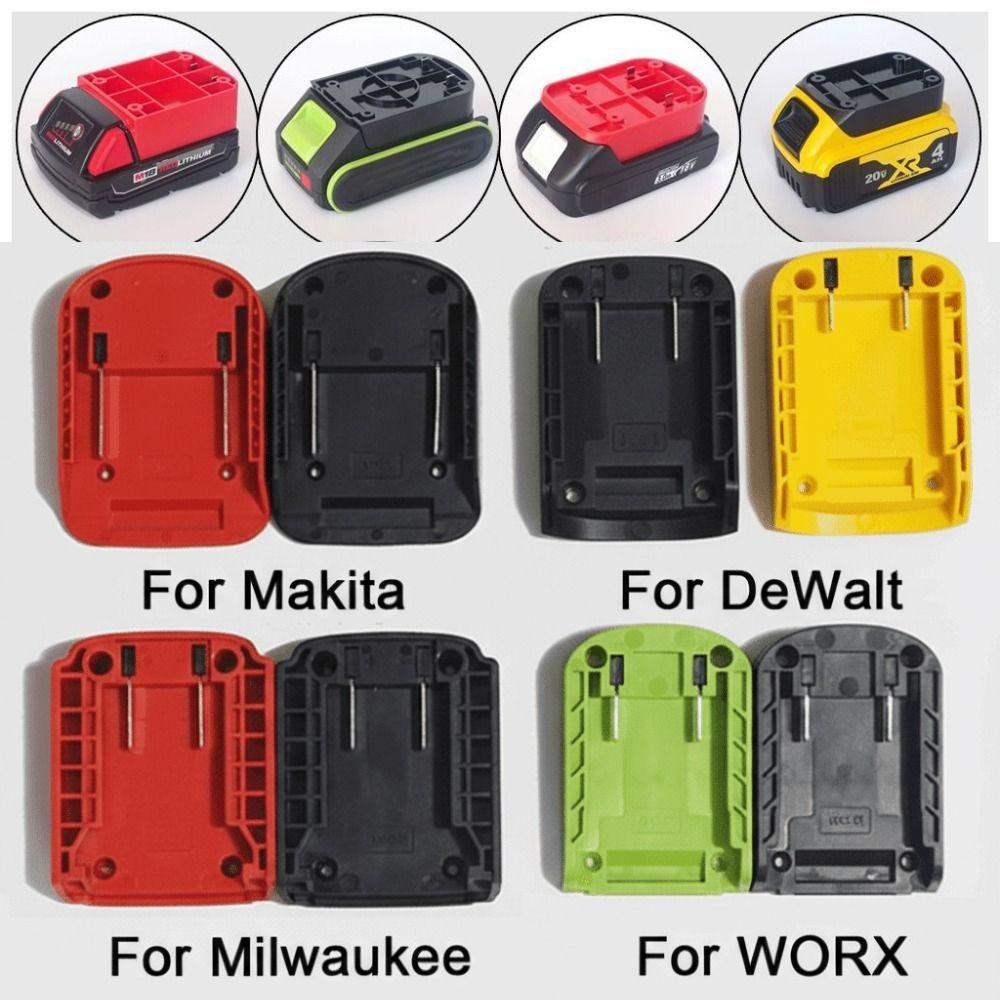 Adapter ABS DIY Przenośny Trwały Obudowa Głowicy Ładującej Złącze Baterii do Makita/DeWalt/WORX/Milwaukee Bateria Litowa 18V