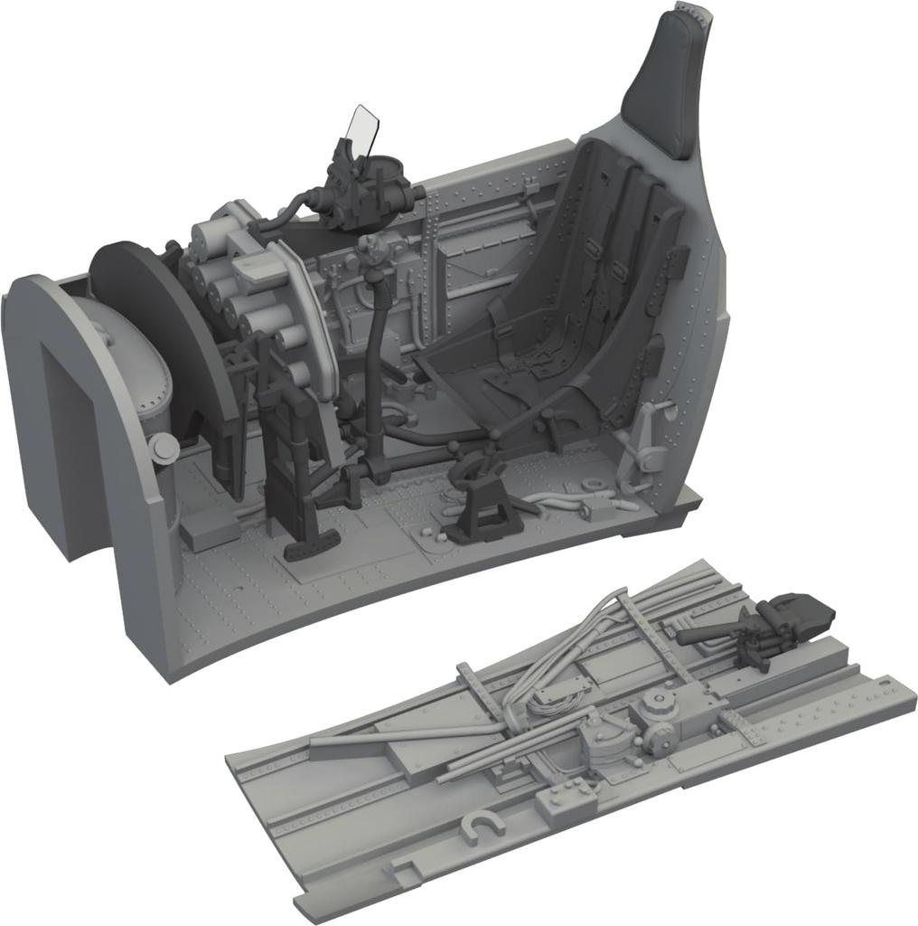 Eduard 1/48 P-40E Cockpit with Late Model Pilot Seat (for Eduard) Plastic Model Parts EDU6481124 (Airplane)