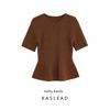 Kaslead New Women Clothes Western Style Fashion Skirt Decoration Thread Knitted Top