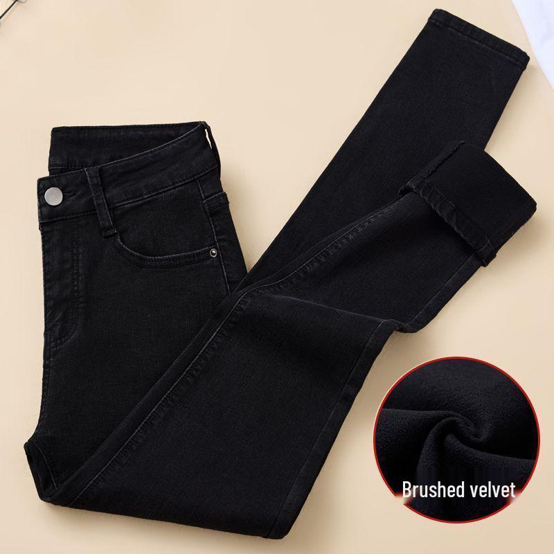 

2025 Autumn/Winter Plus Velvet High-Waisted Skinny Pencil Pants 25