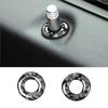2Pcs Carbon Fiber Interior Door Lock Cover Trim For Dodge Challenger 2008-2014