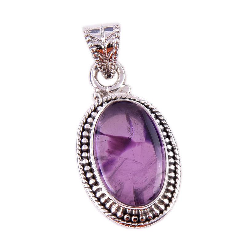 Natural Cacoxenite Gemstone 925 Solid Sterling Silver Jewelry Pendant 1.50" a5A10