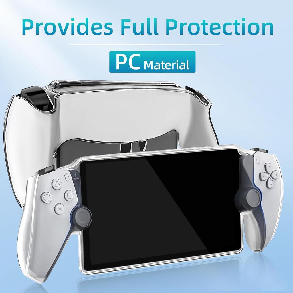 PS5 Streaming Handheld Crystal Set: P5 PORTAL Case, Tempered Screen Film & Joystick Caps