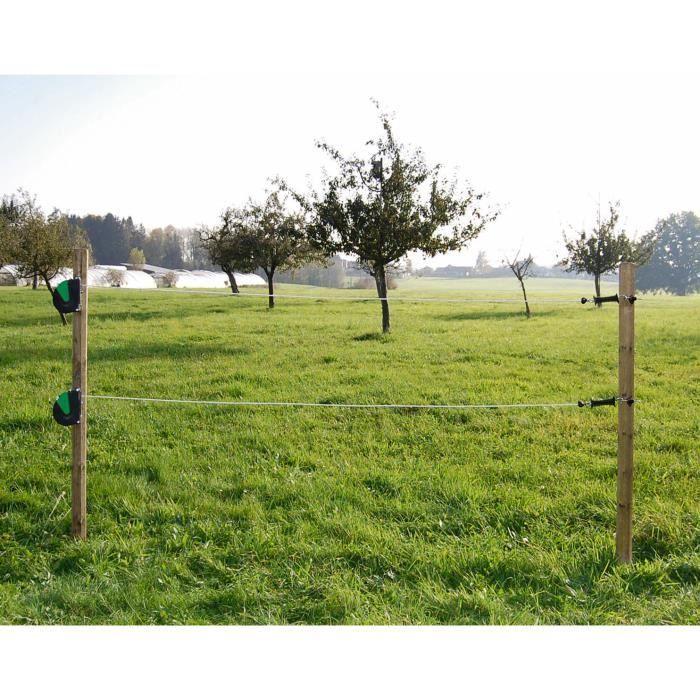 Système de porte Flexigate - Kerbl - 441293/016 - Corde extensible 7,5 m - Acier - Noir