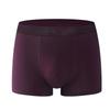 Men's Seamless Mid-Rise Cotton Boxer Briefs - Breathable, Solid Colors, Plus Size