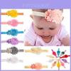European Childrens Fabric Flower Hairband With Crystal Accents For Baby Girls