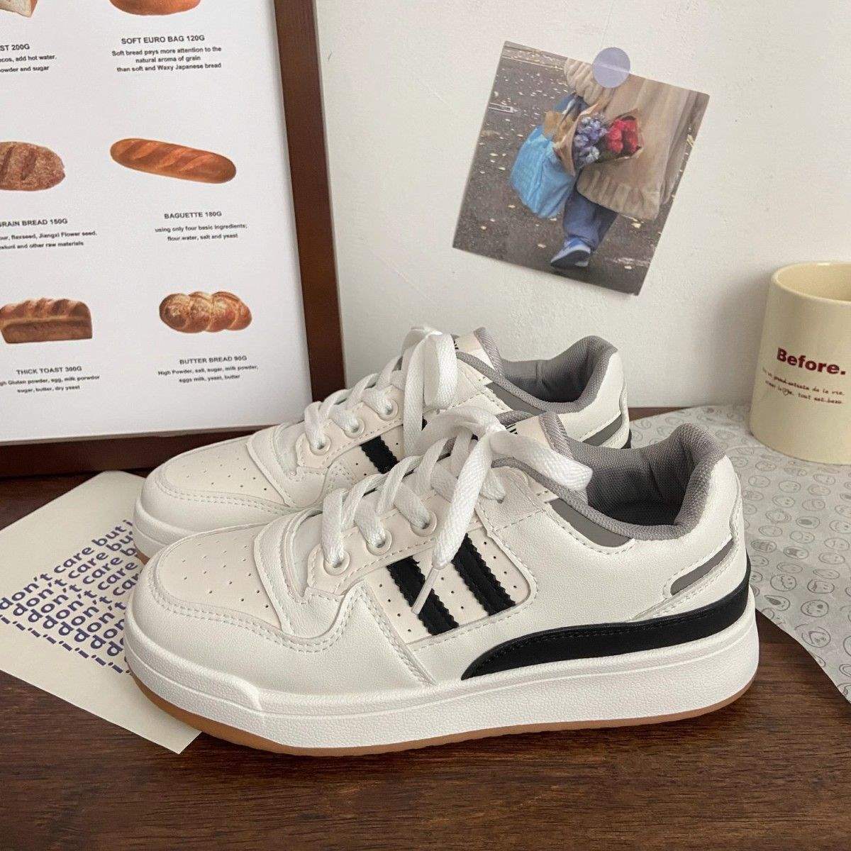 

Hong Kong style velvet two cotton little white shoes women s winter new versatile chic warm cotton shoes couple sports and leisure board shoes 40