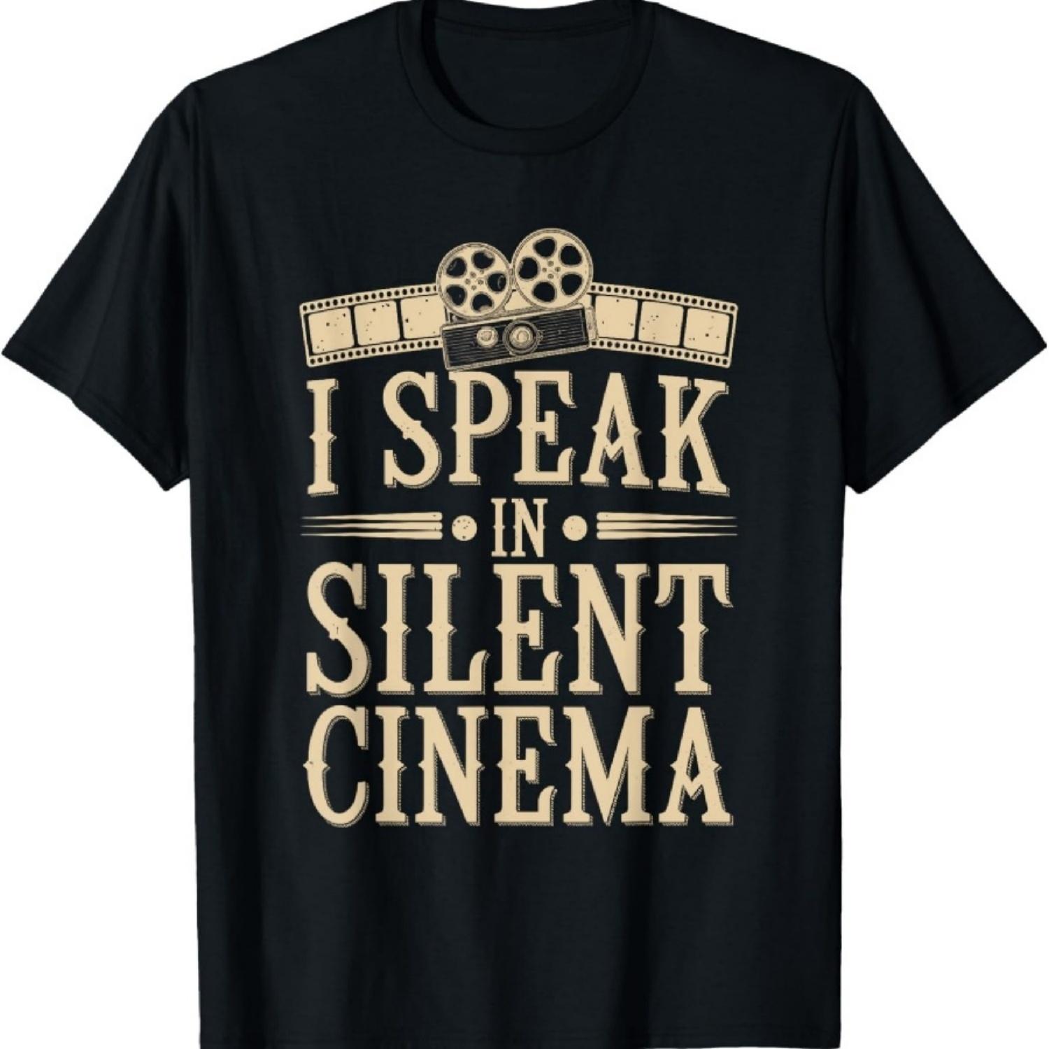 

Silent Movie Fan Vintage Cinema Classic Film Lover T-Shirt XXXXXL чорний