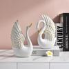 Nordic Swan Couple Ornaments for Home Decor: Living Room, Bedroom, Hallway, or Business Gifts