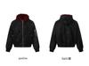 Men's Heavyweight Red Fur Collar Retro PU Leather Cotton Jacket - Plus Velvet Thick Warm Outerwear