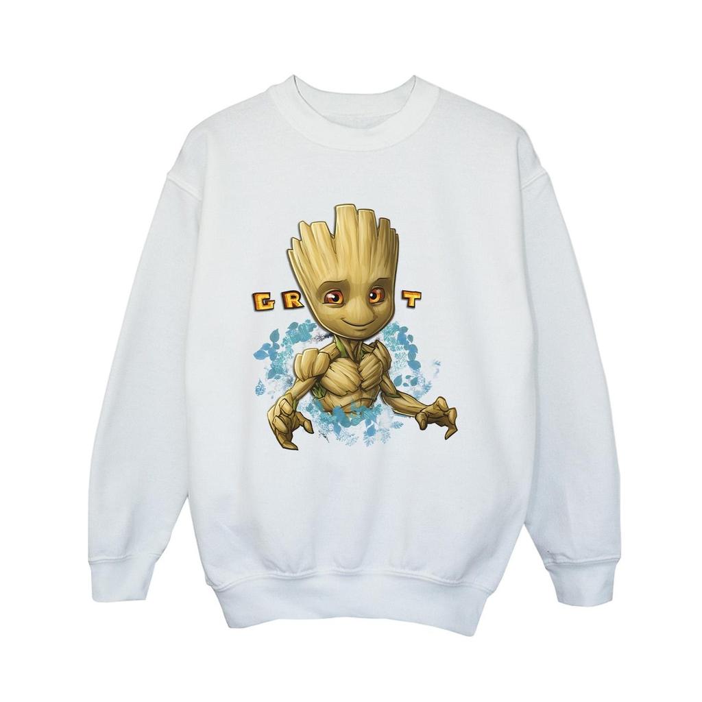 Guardians Of The Galaxy Boys Groot Flowers Sweatshirt