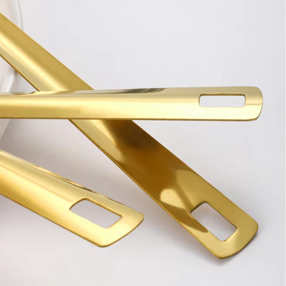 6pcs Stainless Steel Soup Spoon Set Gold/Silver Korean Hotpot Spoon Kitchen Utensil Set Cooking