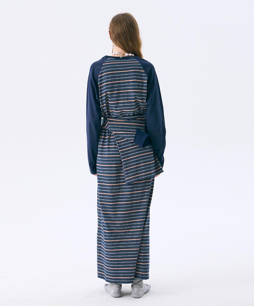 Jun Jun Space Raglan Long Dress_Navy
