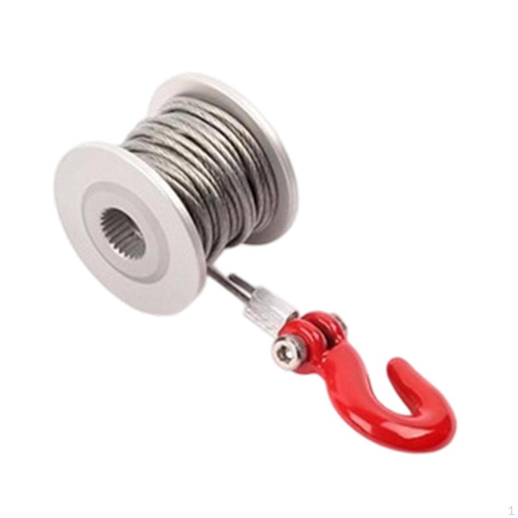 RC Servo Winch Wheel 25 Metal Lightweight Sturdy Spool 1/10 Crawler Upgrade Part for