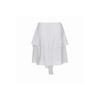 Bermudagrass Light Layered Ruffle Skirt   White