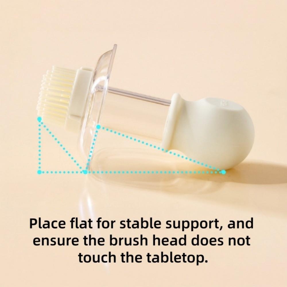 230ml Oil Bottle Silicone Basting Brush Oil Pot Dust-proof 2 in 1 Oil Dispenser Brush Kitchen