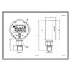 YB80A Digital Pressure Gauge YB-80A Stainless Steel IP65 Industrial Electronic Manometer Vacuum Hydraulic Oil Gas LCD