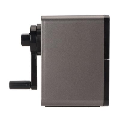 7 Adjustable Thickness Settings Sketch Pencil Sharpener Black Wide Application Hand Crank Pencil Sharpener Durable Construction