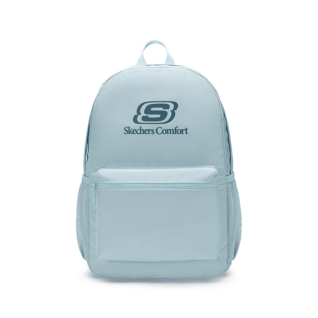 Skechers 19L Brand Logo Simple Versatile Fabric Backpack Unisex Backpack Light-Blue L326U051-022G