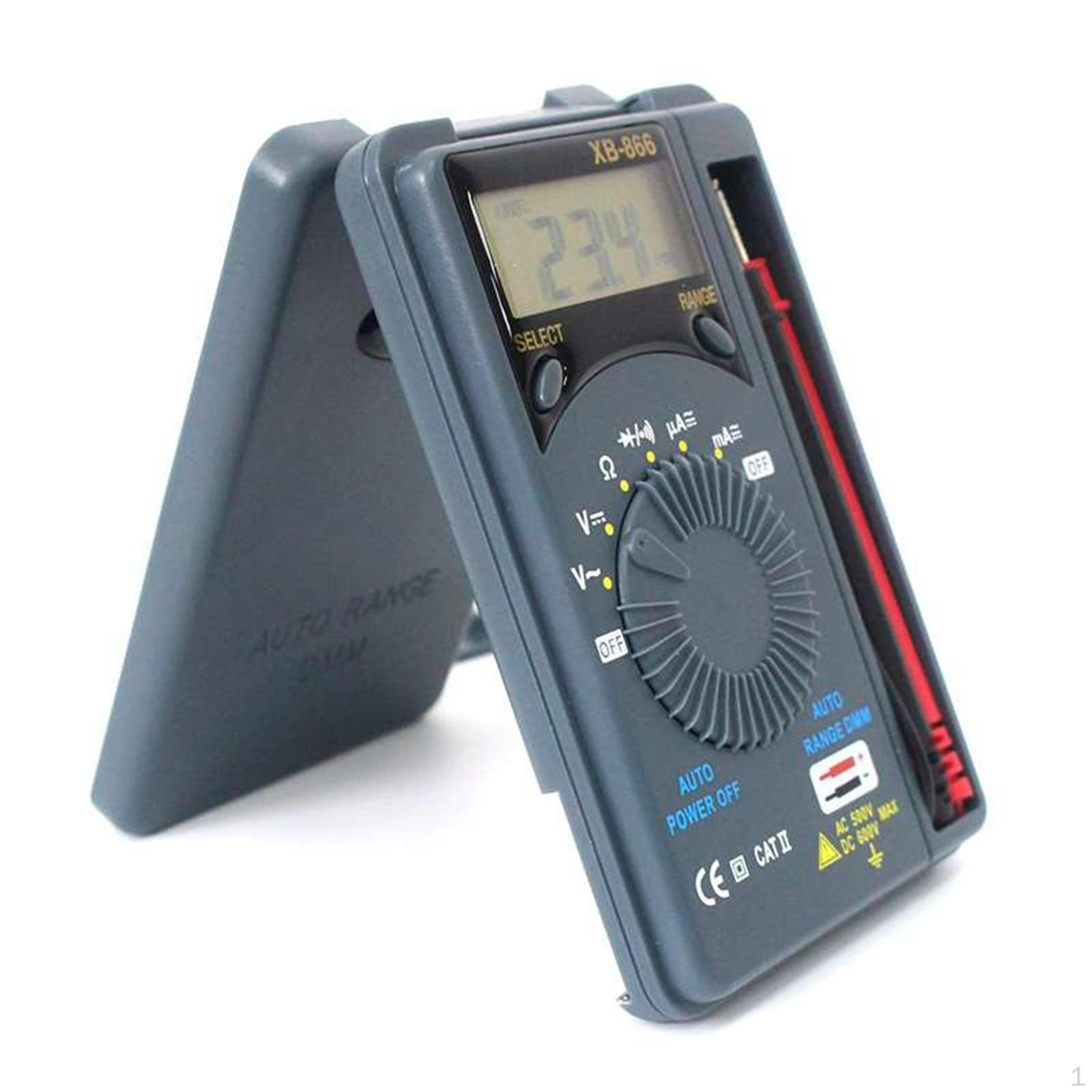 

Digital Multimeter Meter Portable Resistance Tester for Fuses Battery Detection Household Automotive