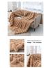 Cozy Plush Faux Rabbit Fur Blanket - All-Season Sofa or Office Nap Cover