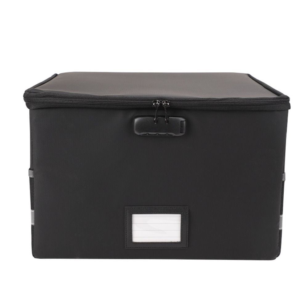Foldable Fireproof File Box Waterproof File Protective Box Certificates Protection