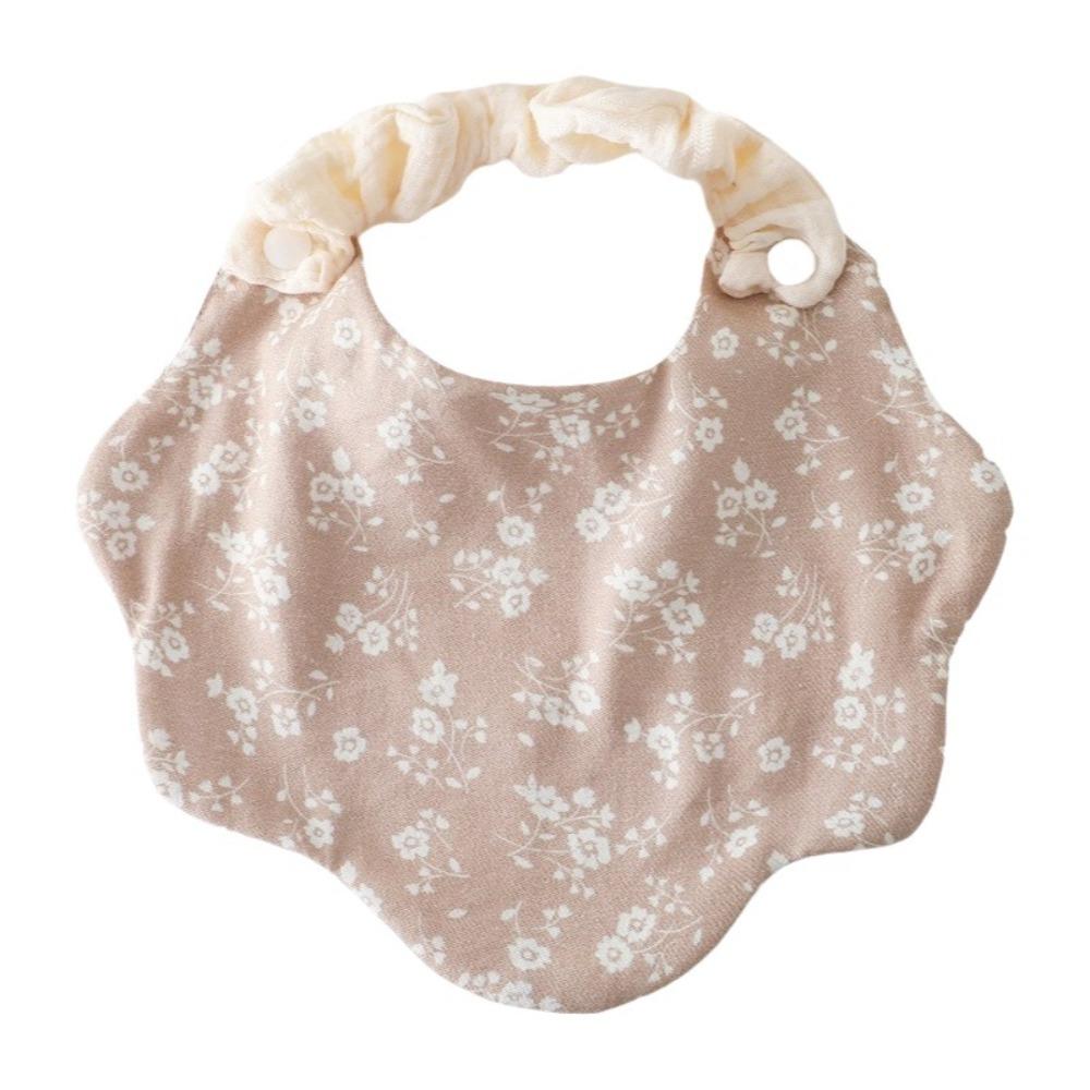 360-Degree Coverage Drool Bib Cotton Gauze Burp Cloth Soft Baby Feeding Bib For Newborn Infants