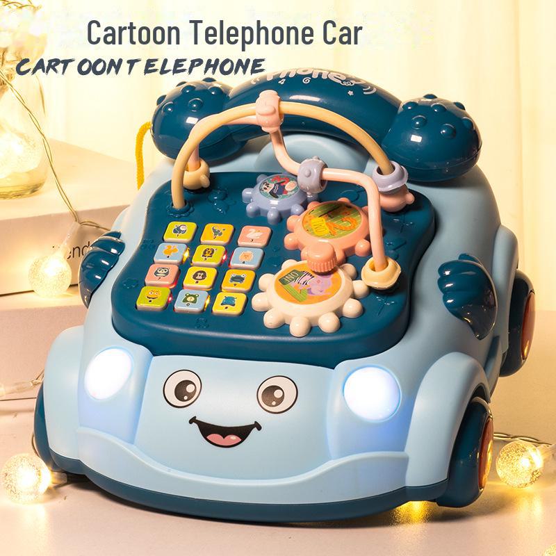 Giocattolo educativo retrò per telefono musicale per bambini da 0 a 3 anni