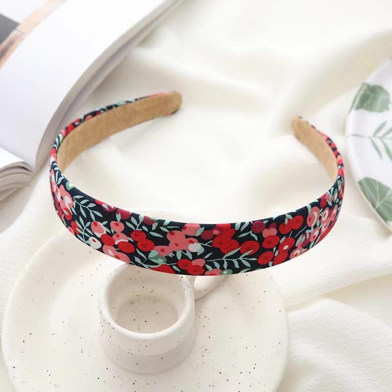 Japan And South Korea Spring Color Fairy Fan Girl Floral Headband Fashion Out Pressure Hair Kasen Hair Accessories Female Hairpin
