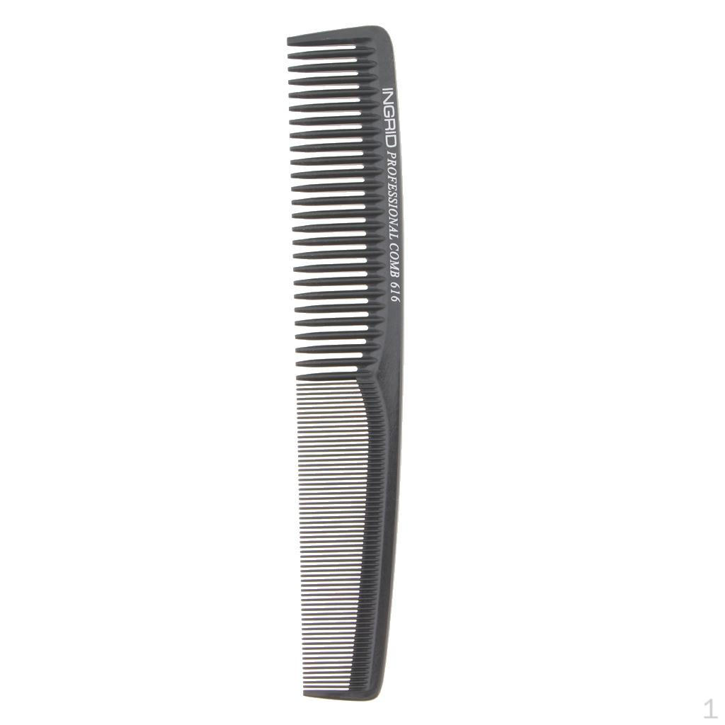 Hair Styling Hairdressing Antistatic Barber Detangle Combs Brushes Light Black